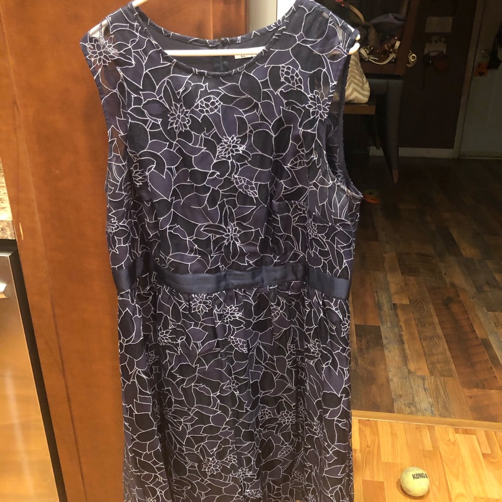 Navy blue lace dress, only worn once.